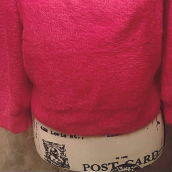 FREE PEOPLE MEDIUM MOONBEAM PINK PUFFED SLEEVE SWEATER MEDIUM - Picture 7 of 9